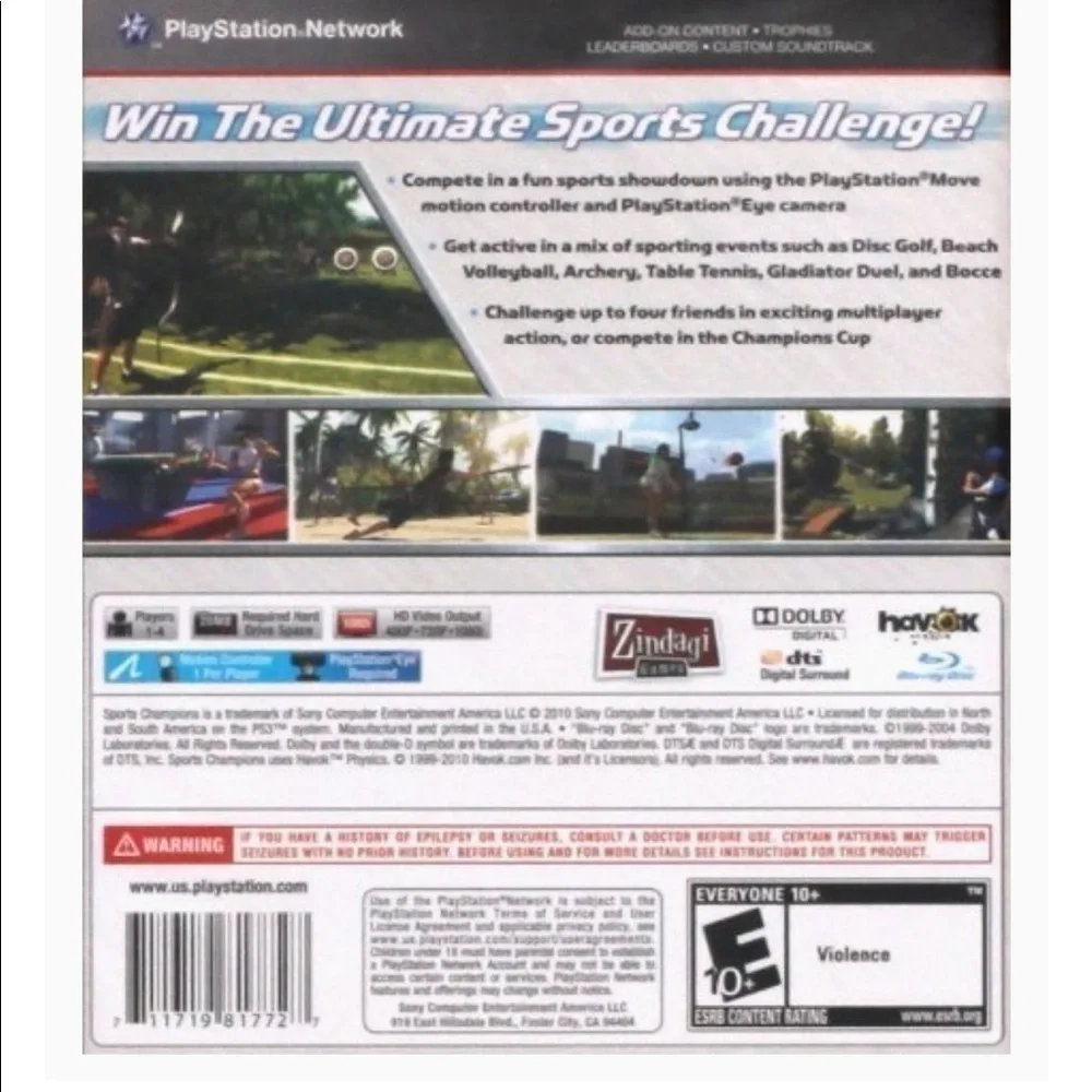 𝅺47.& 48. Sports Champions - Playstation 3